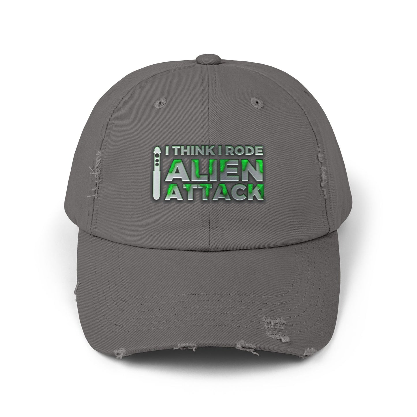 I Think I Rode Alien Attack Unisex Cap