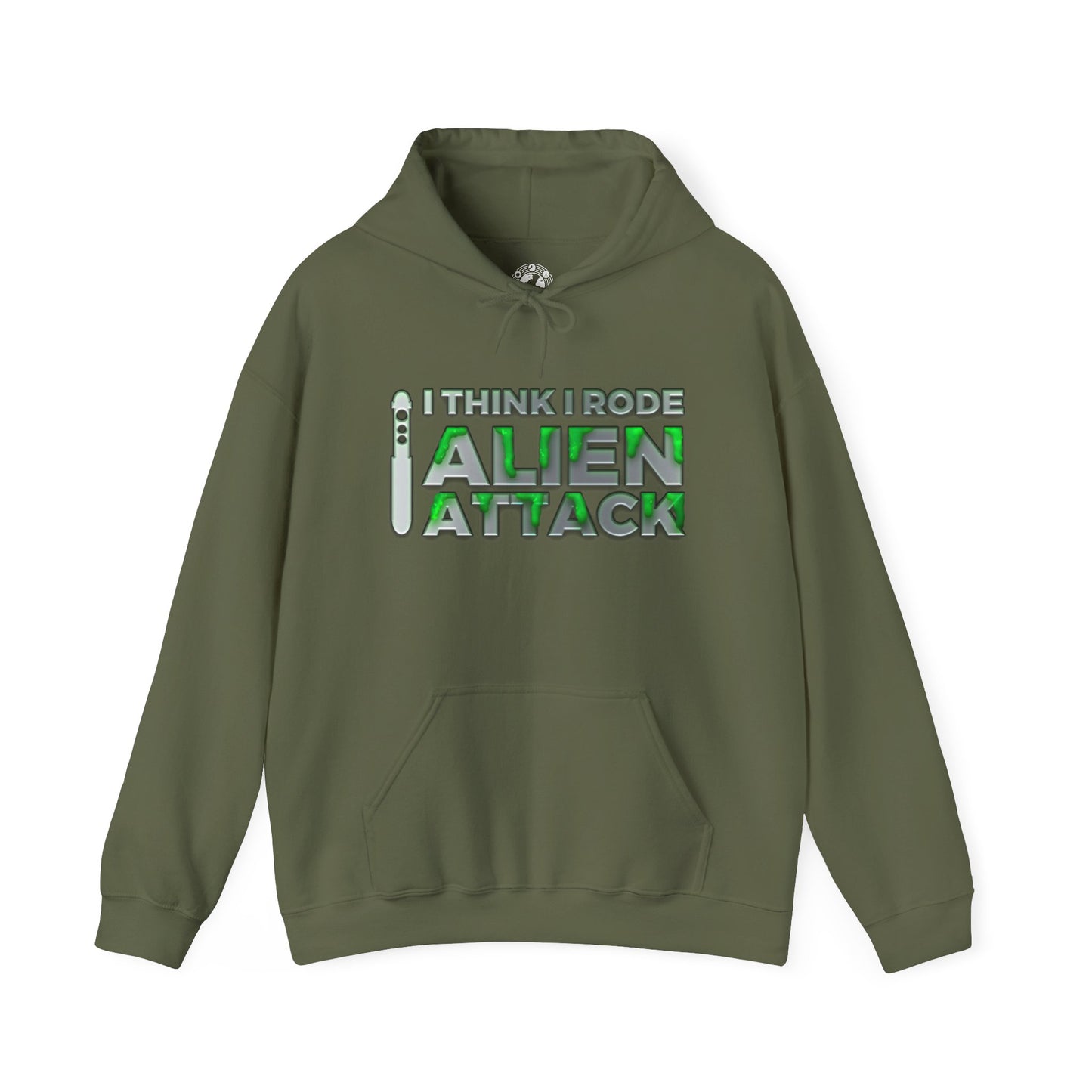 I Think I Rode Alien Attack Unisex Hoodie