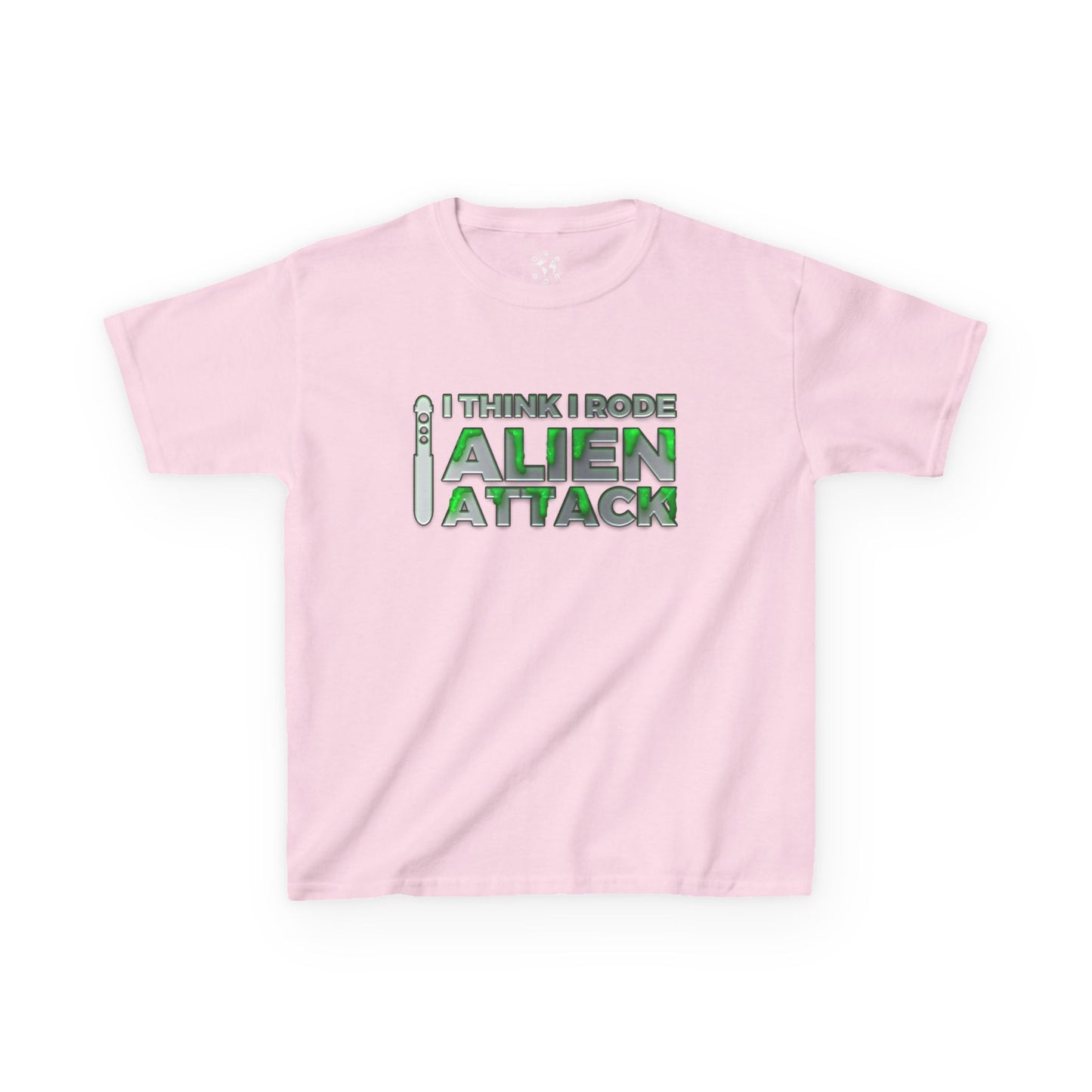 I Think I Rode Alien Attack Kids Unisex Tee