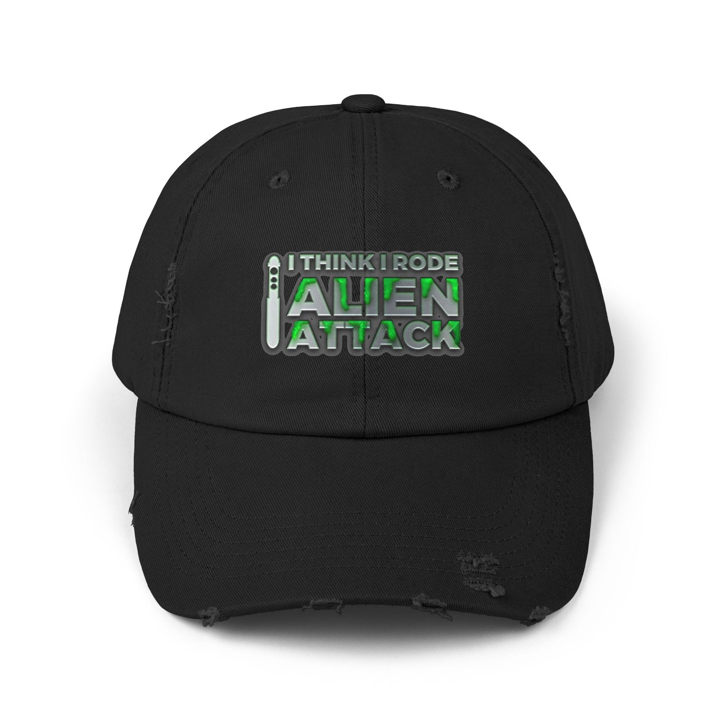 I Think I Rode Alien Attack Unisex Cap