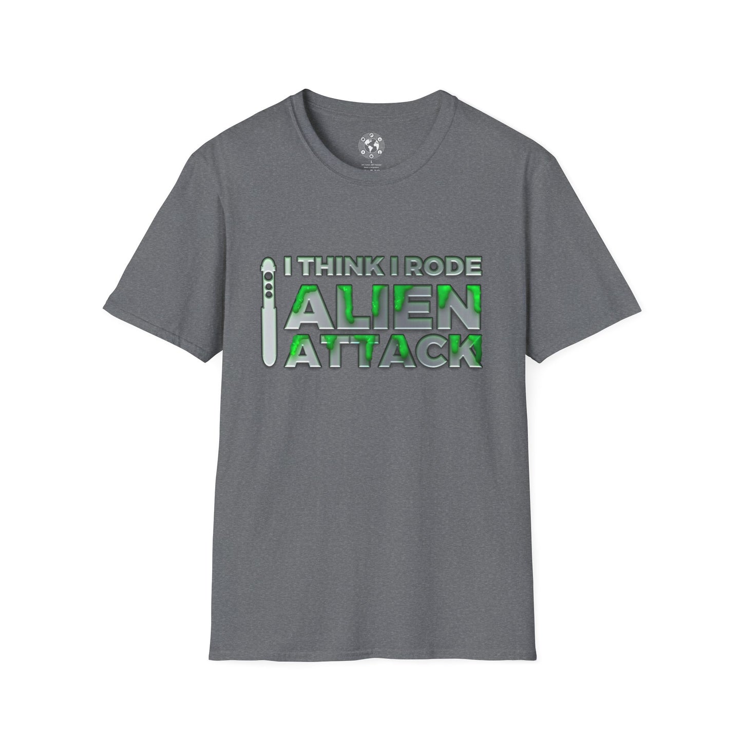 I Think I Rode Alien Attack Unisex Tee